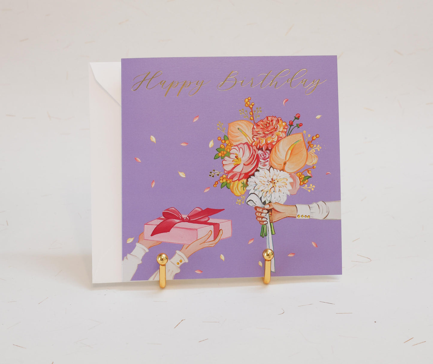 GIFTS AND FLOWERS BIRTHDAY CARD