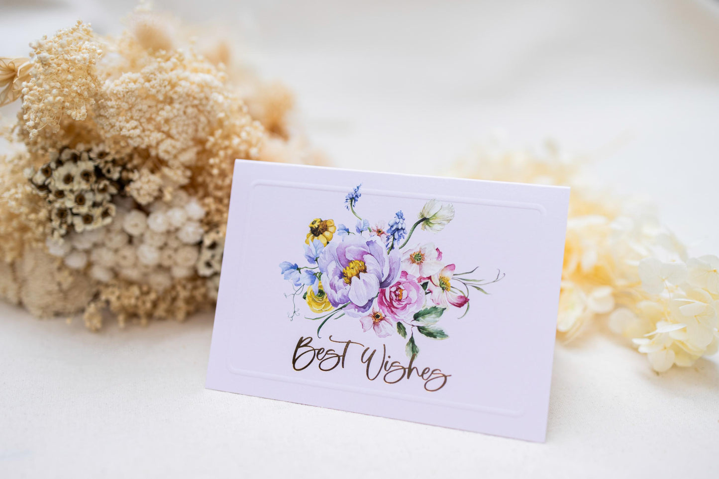 Best Wishes Floral Bouquet Pink and Sage
