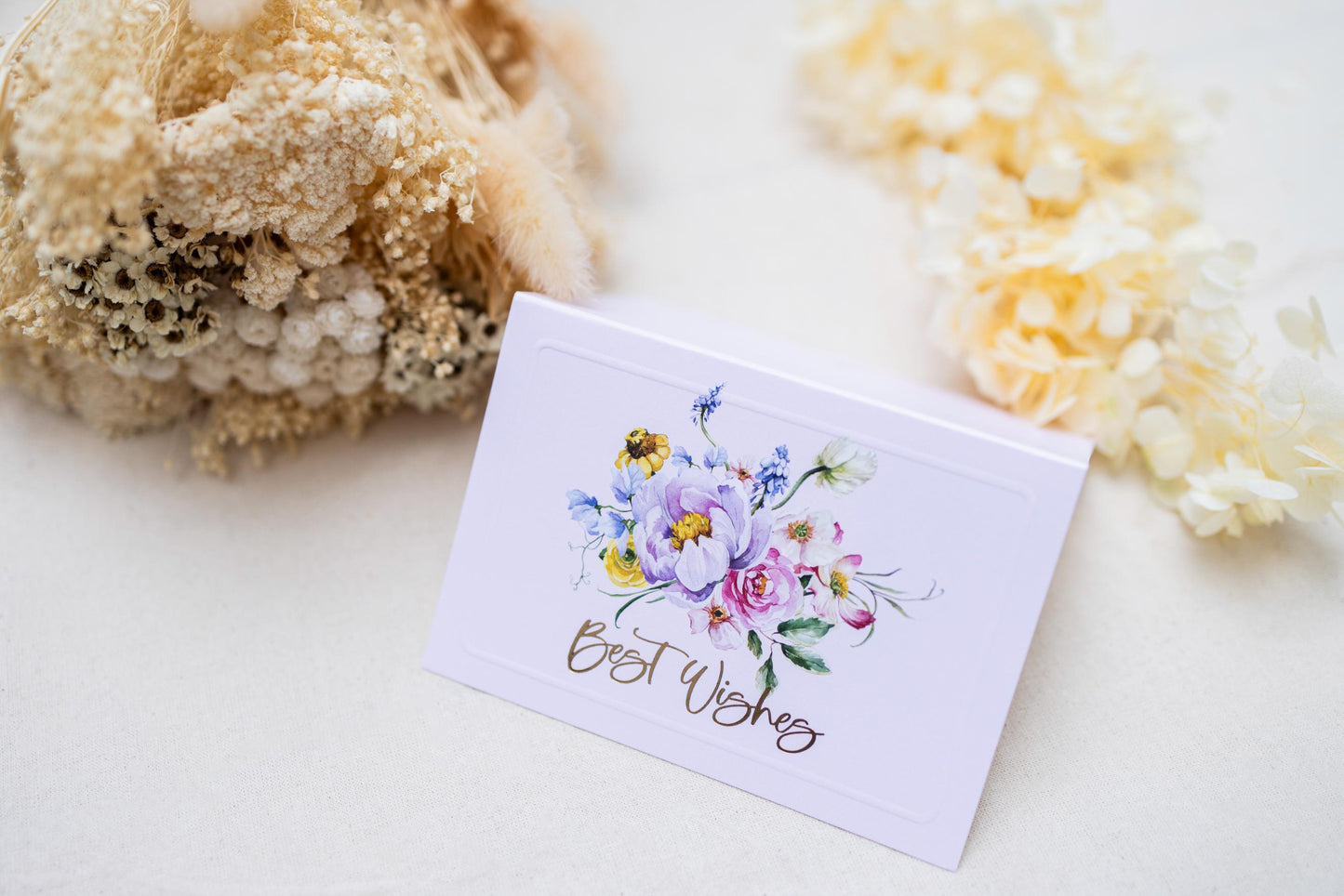 Best Wishes Floral Bouquet Pink and Sage