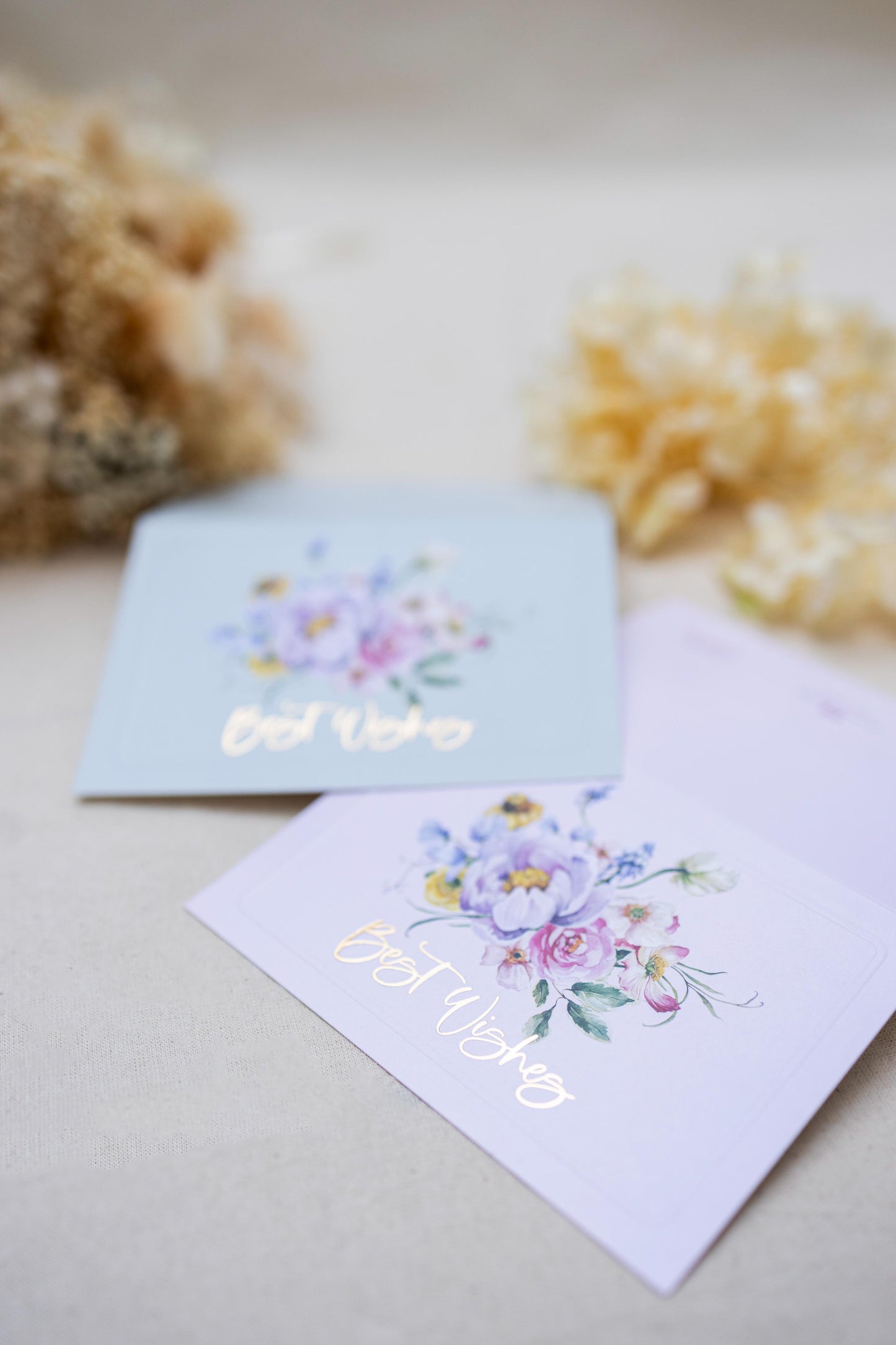 Best Wishes Floral Bouquet Pink and Sage