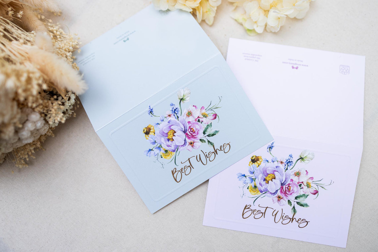 Best Wishes Floral Bouquet Pink and Sage