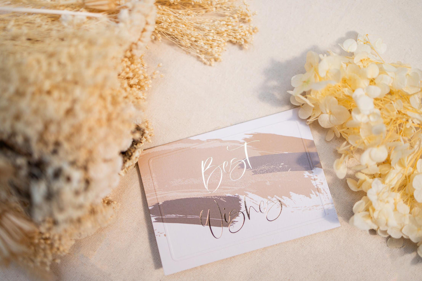 Assorted Cards in Gold, Brown and Beige Splash