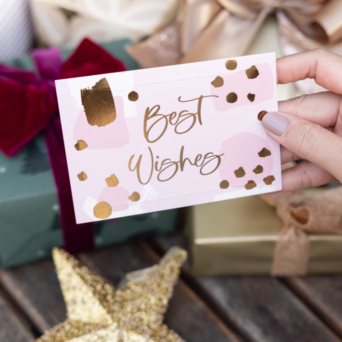 Festive Best Wishes Greeting Cards