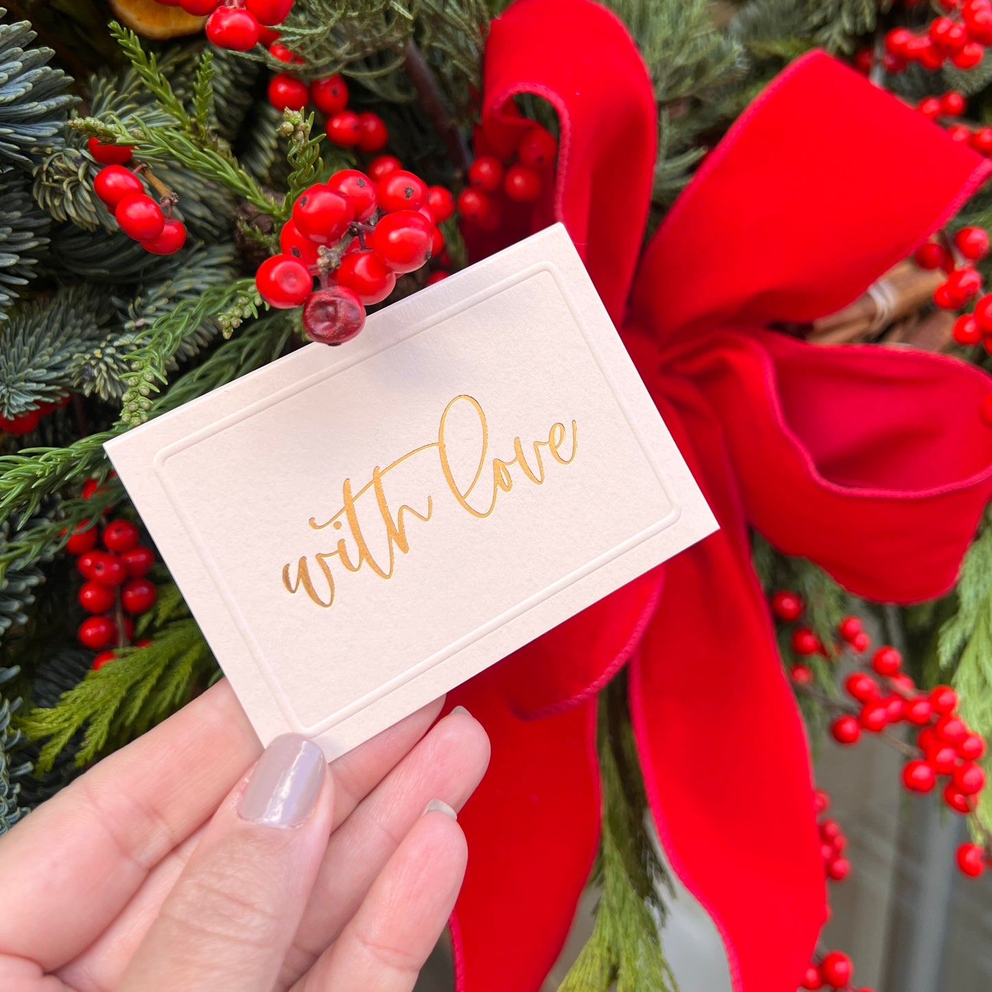 Beige With Love Foldable Gift Tag Pack of 8