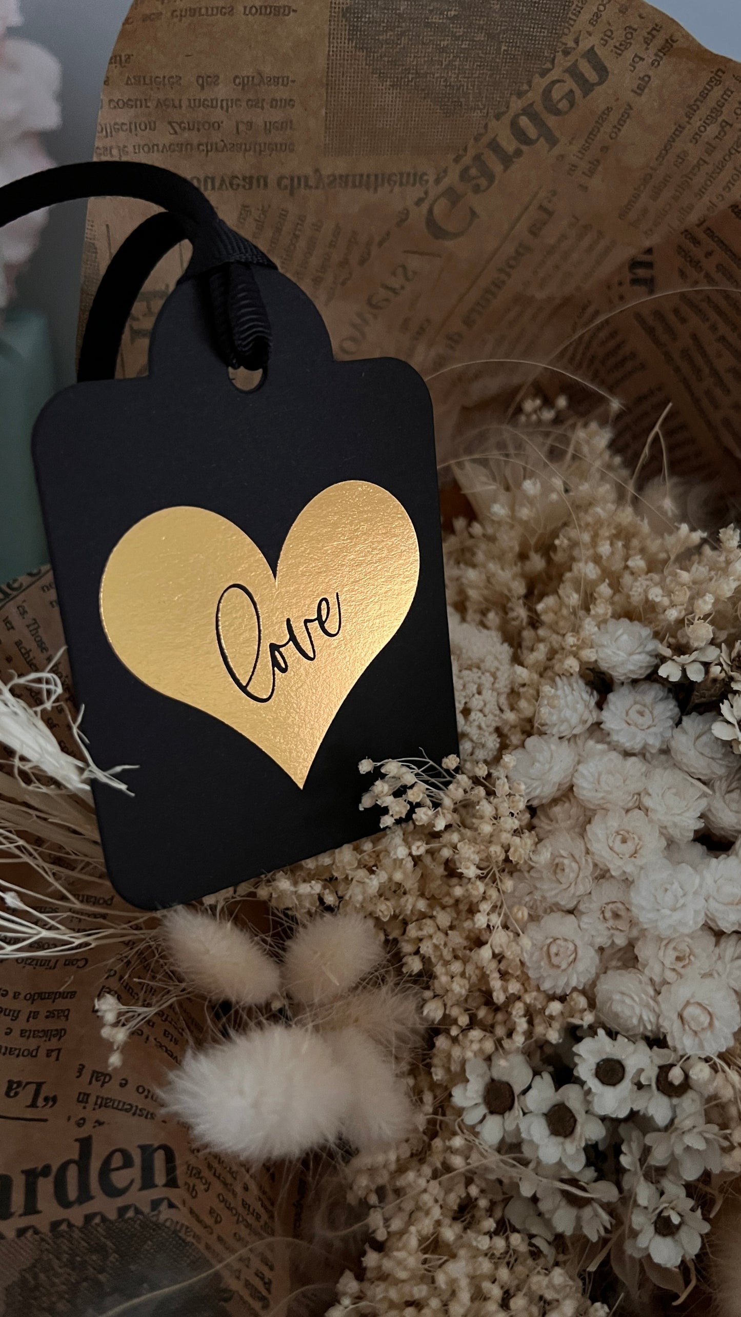 Assorted Everyday Gift Tags Die Cut Flat Black