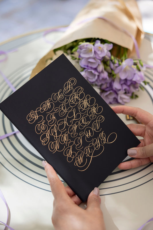 Flourished Exemplar Notebook for Calligraphers