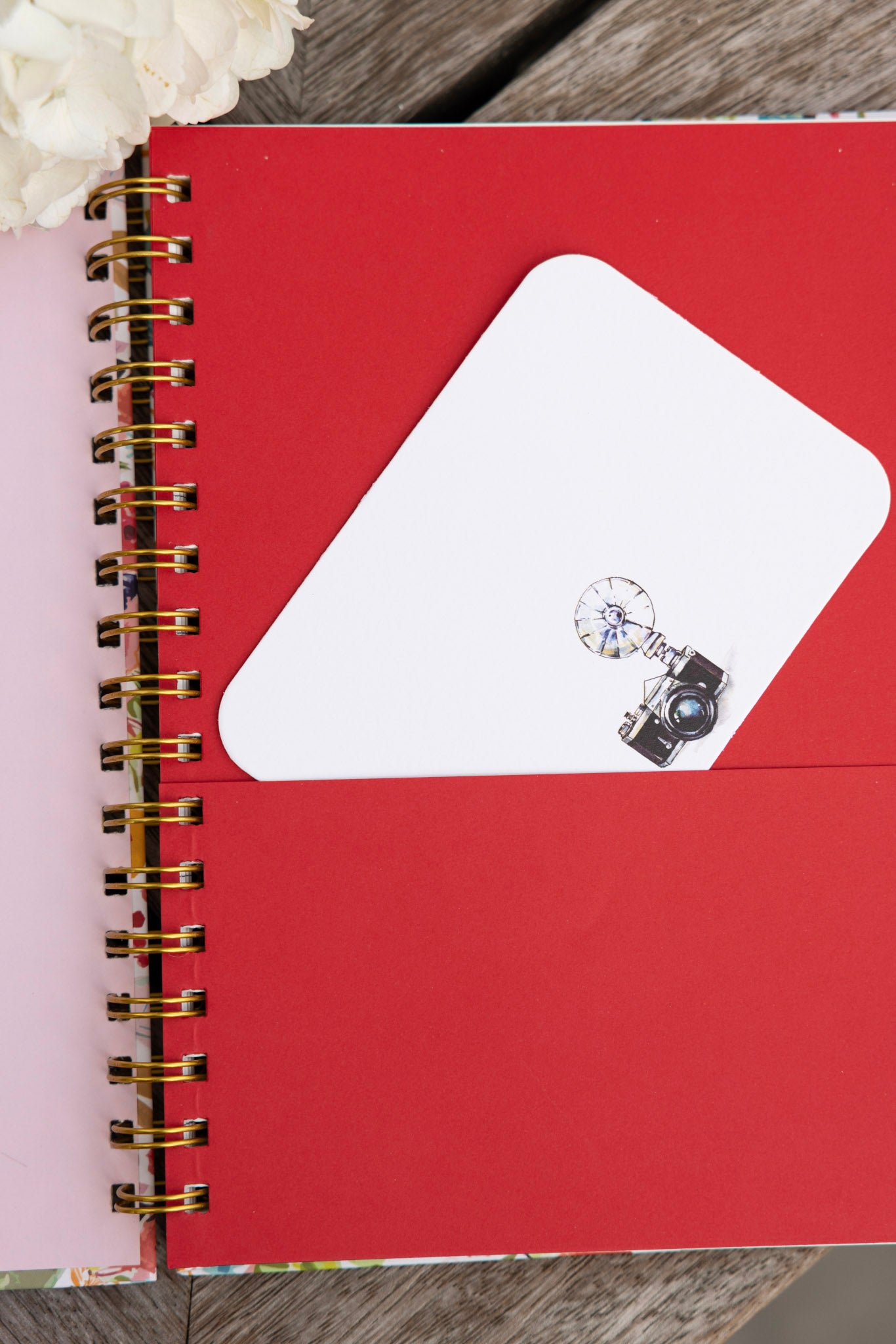 GOLD WIRE-O NOTEBOOK BLOOM
