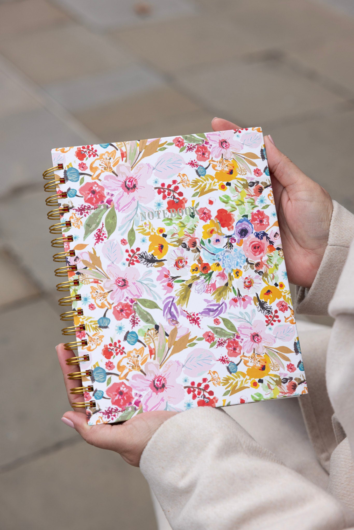 GOLD WIRE-O NOTEBOOK BLOOM