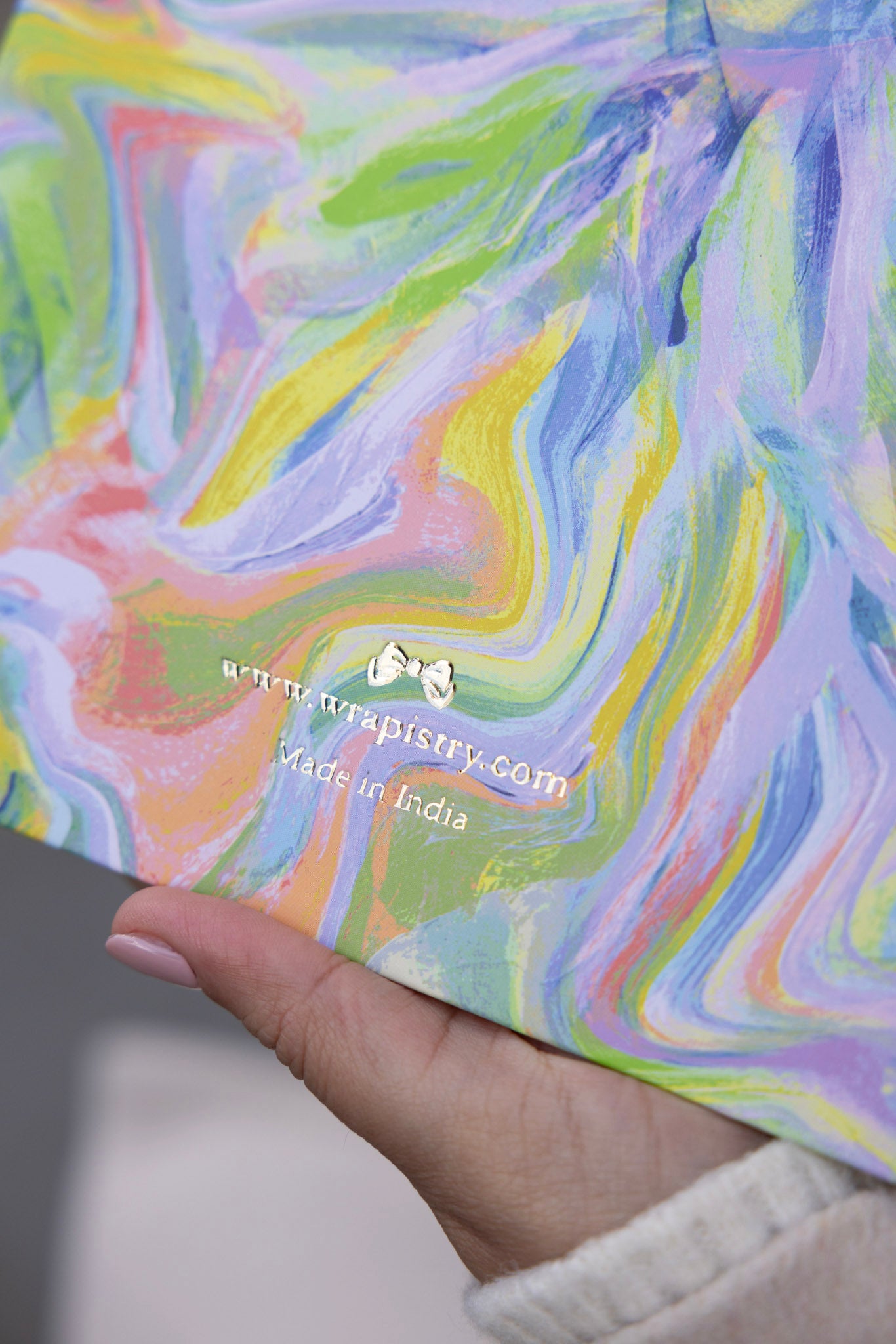 GOLD WIRE-O NOTEBOOK LAVENDER MARBLE