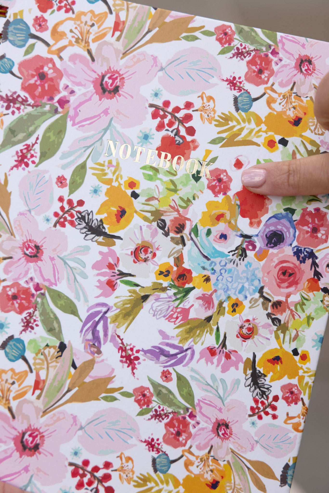 GOLD WIRE-O NOTEBOOK BLOOM
