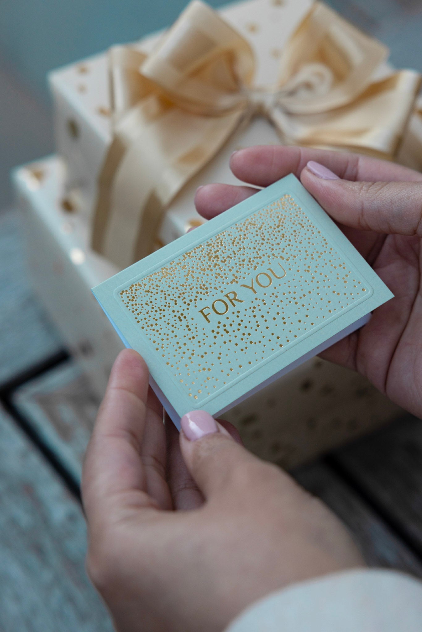 Light Olive Sparkle For You Foldable Gift Tag Pack of 8
