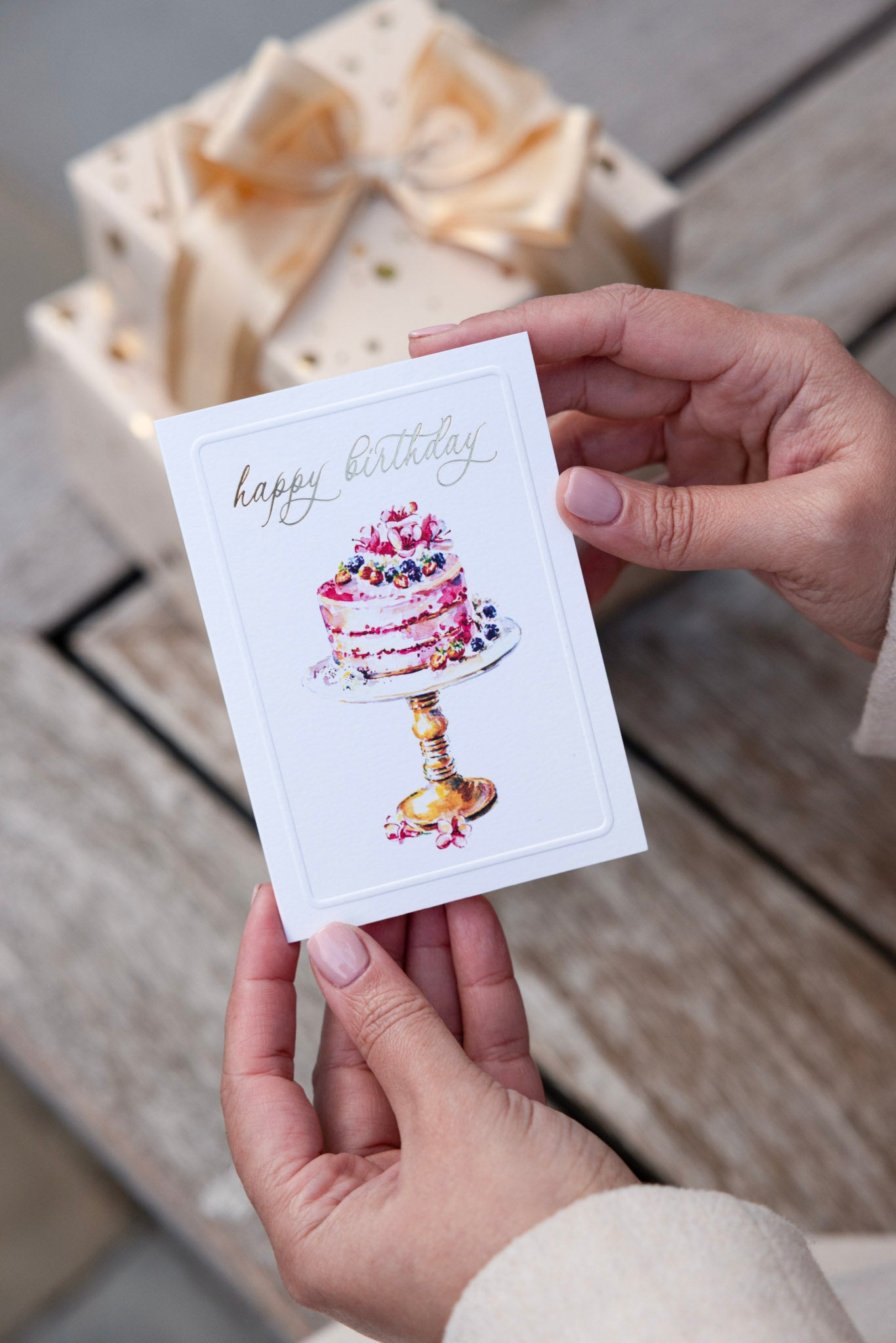 Happy Birthday Fruit Cake Cards