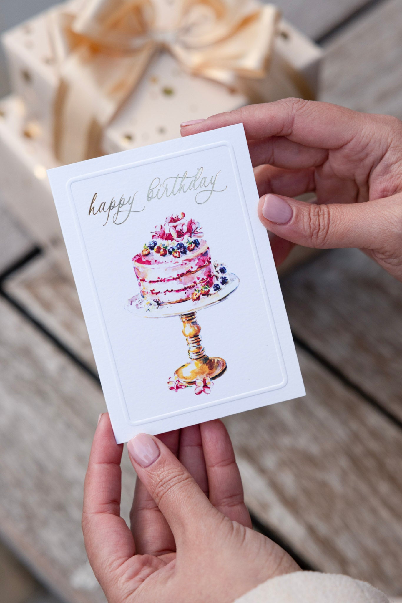 Happy Birthday Fruit Cake Cards