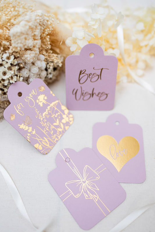 Assorted Everyday Gift Tags Die Cut Flat Pink