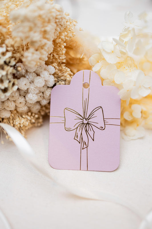 Assorted Everyday Gift Tags Die Cut Flat Pink