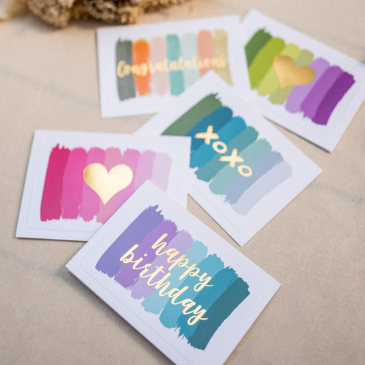 Colour Splash Mix Set of Greeting Cards