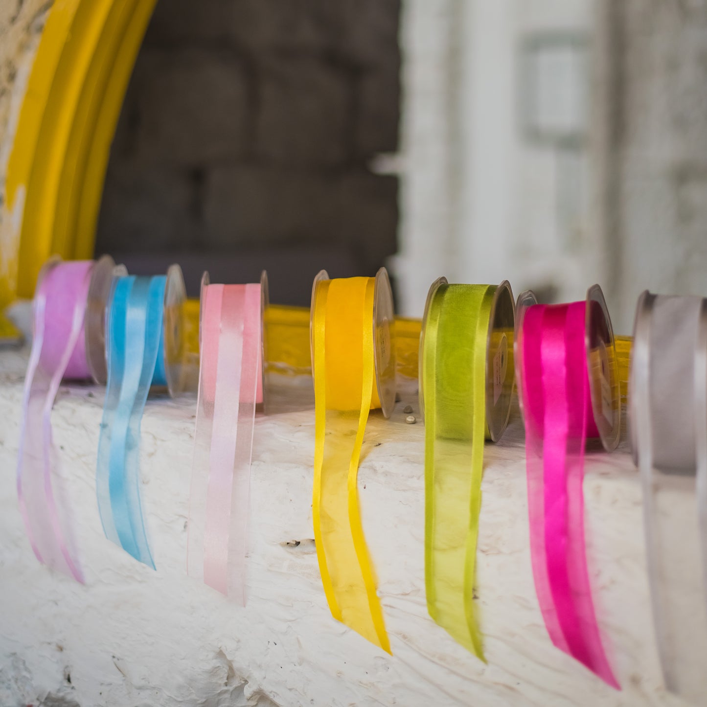 Yellow Organza Ribbon