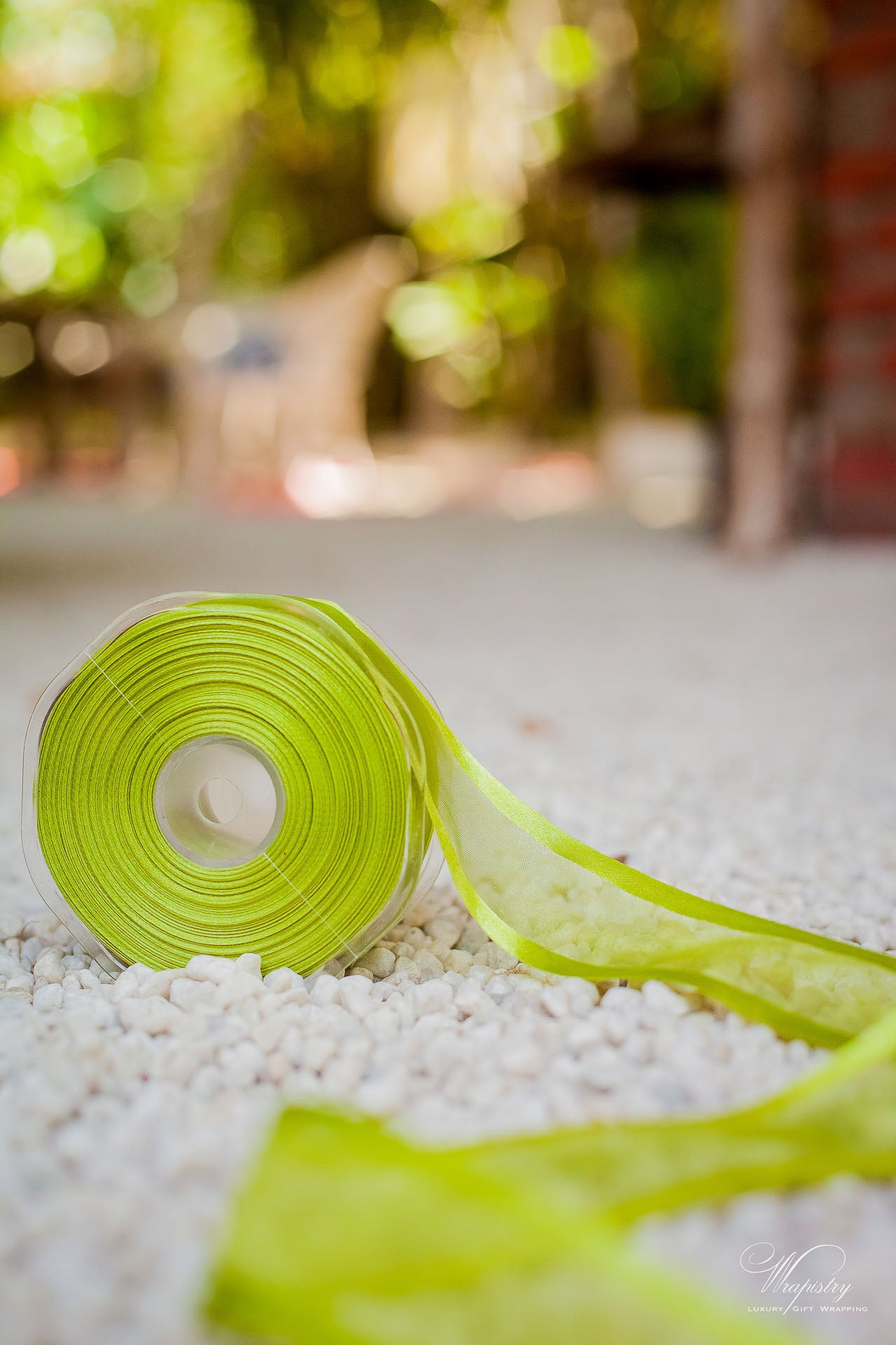 Lime Green Organza Ribbon