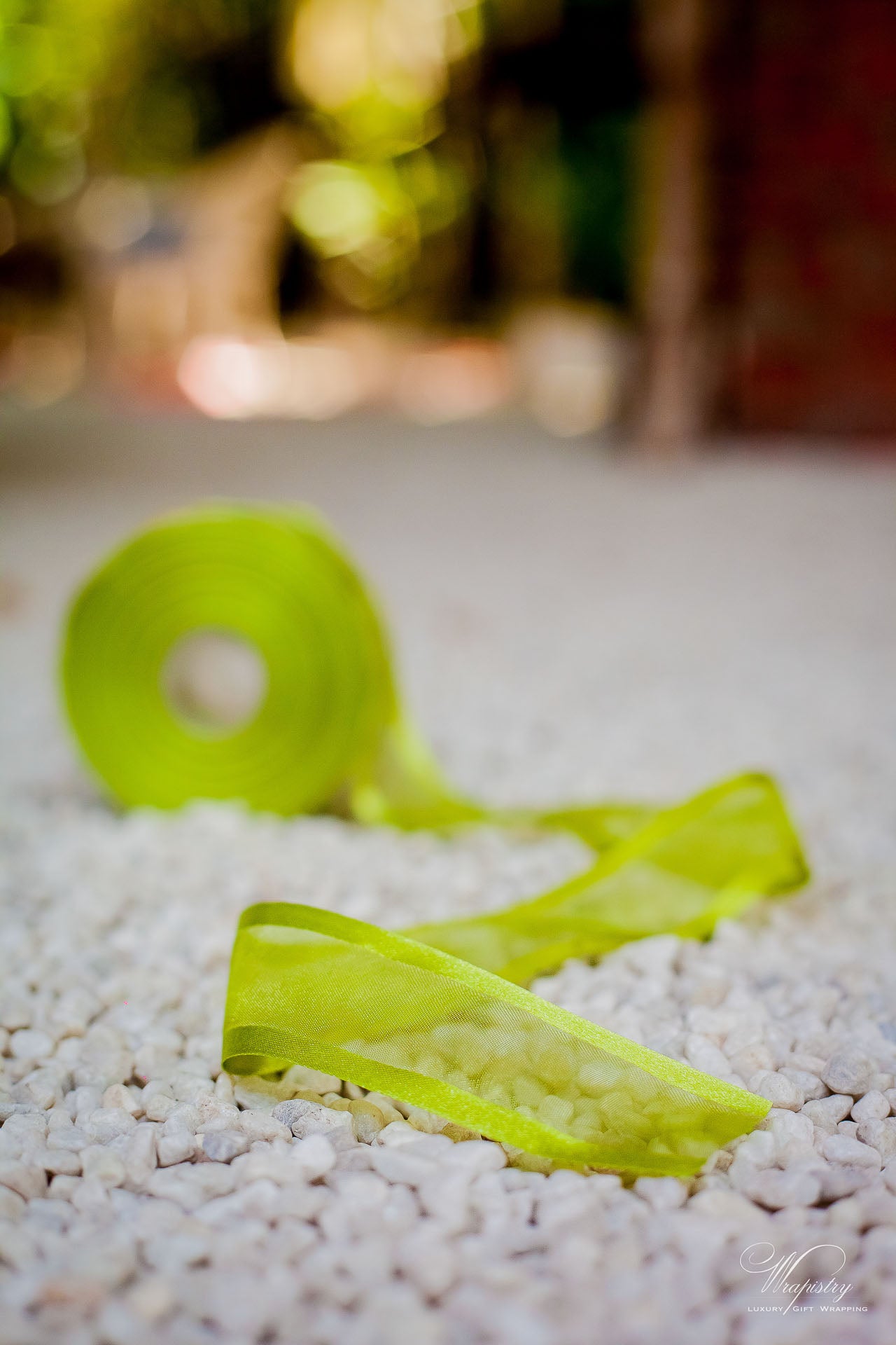 Lime Green Organza Ribbon