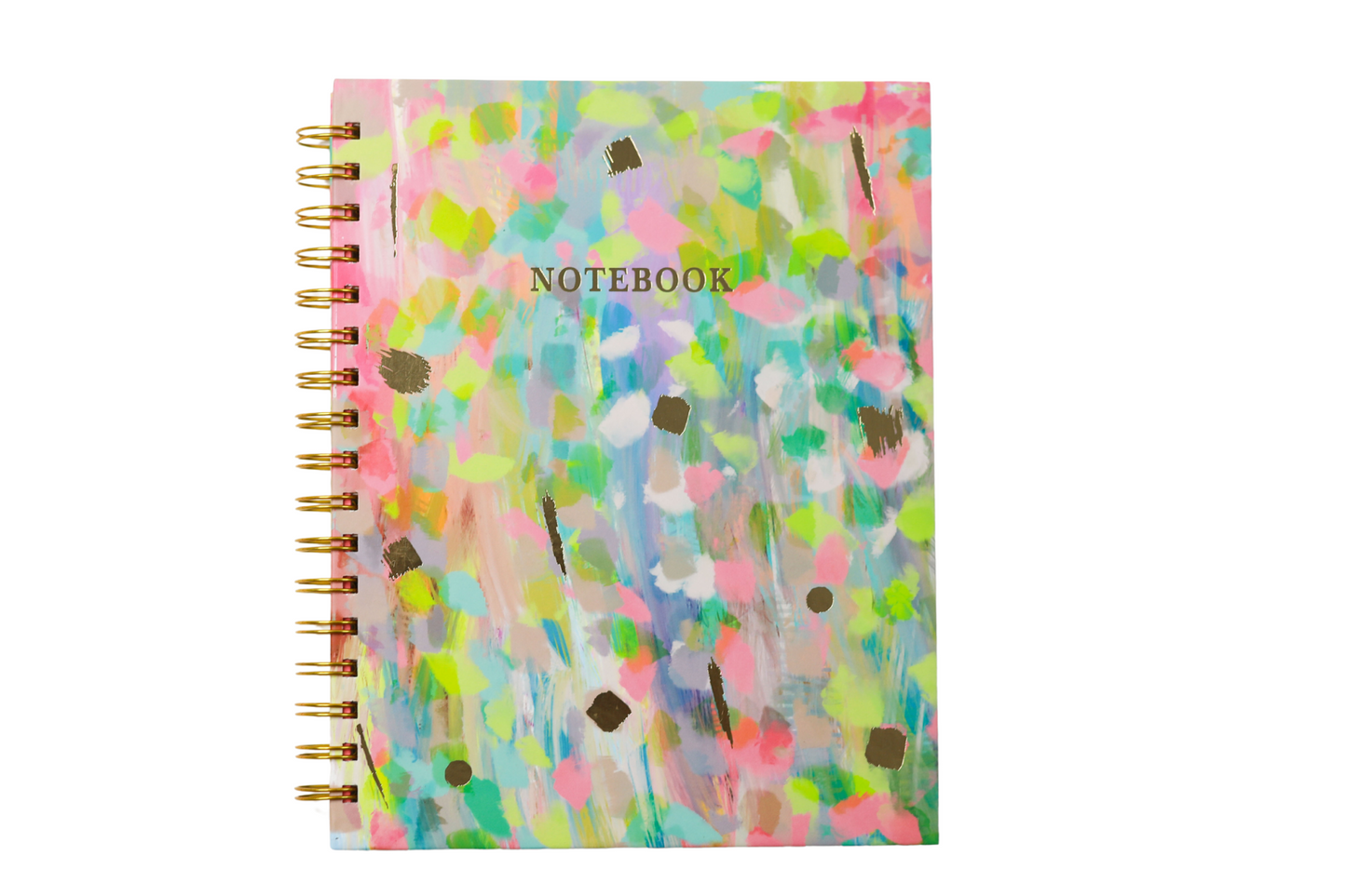 GOLD WIRE-O NOTEBOOK COLOUR SPLASH