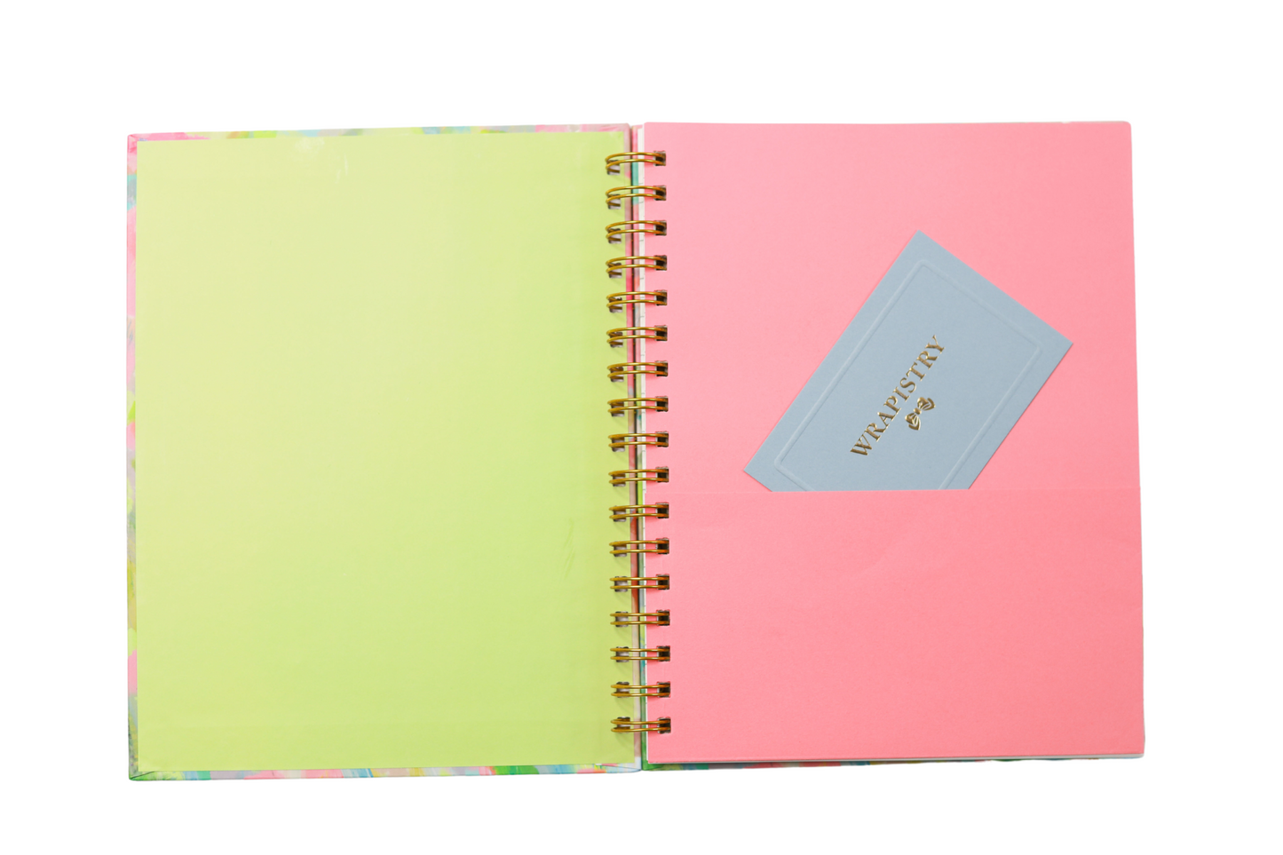 GOLD WIRE-O NOTEBOOK COLOUR SPLASH