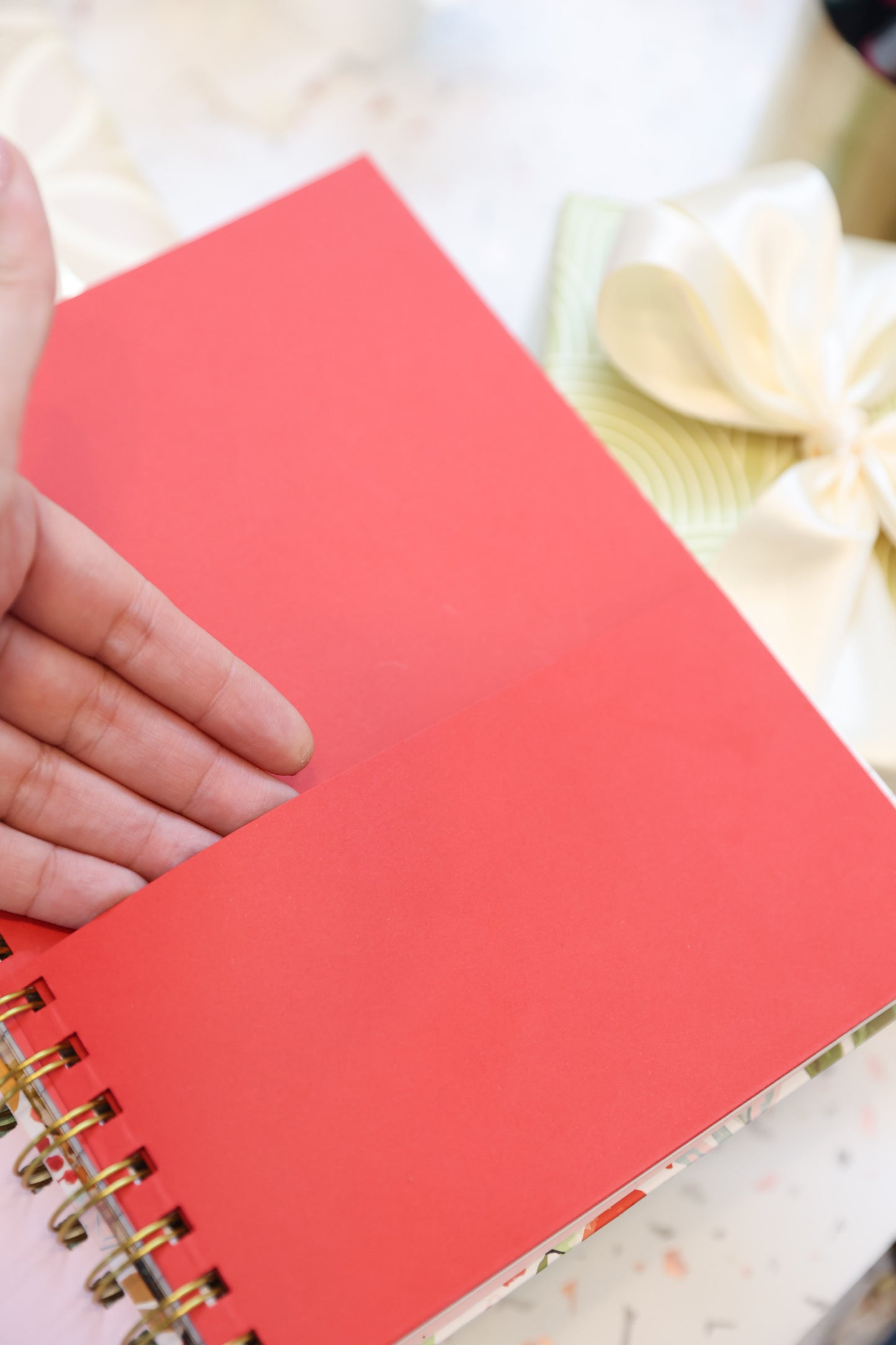 GOLD WIRE-O NOTEBOOK BLOOM