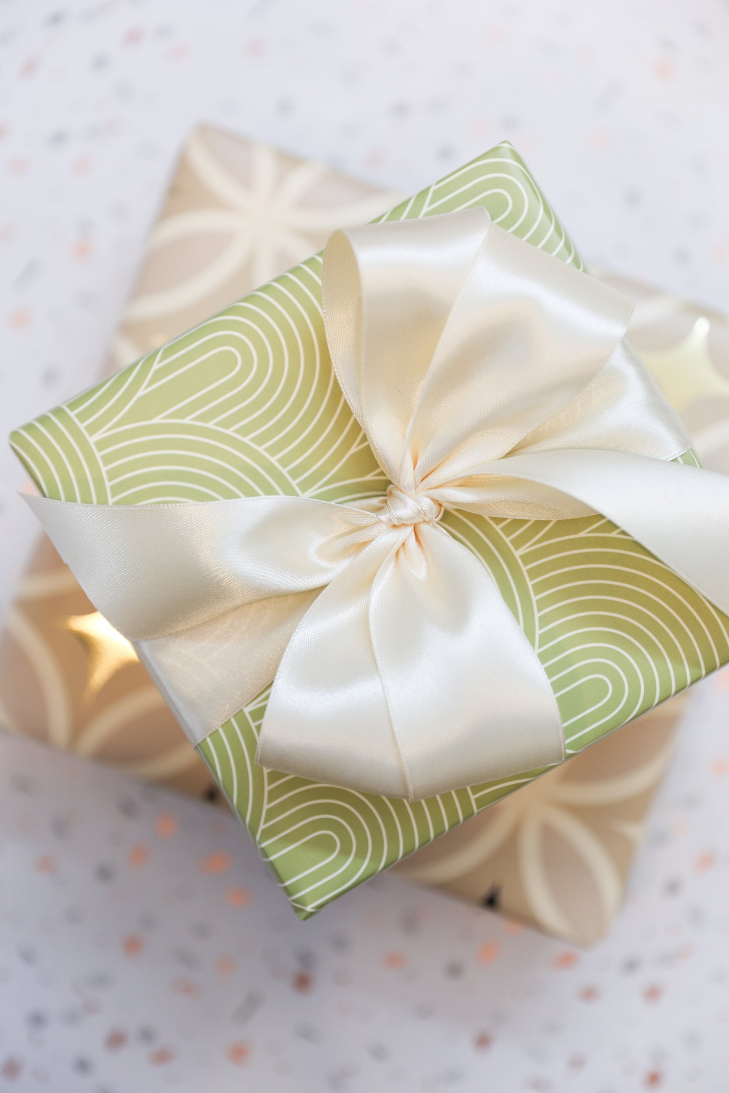 MONO LINES ON SAGE GREEN